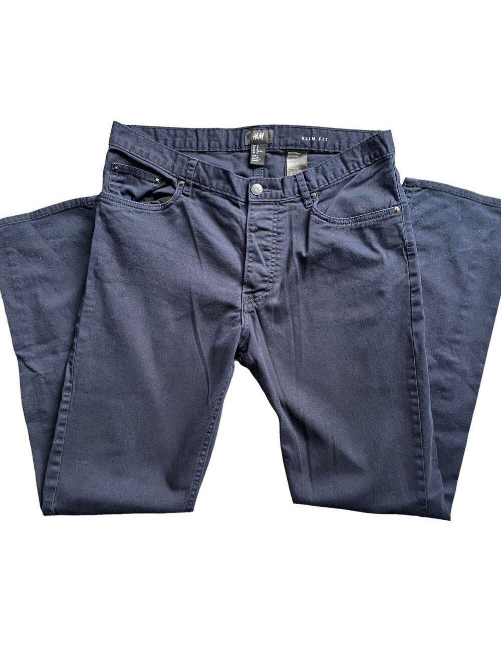 H&M Slim Fit Navy Blue Jeans Size 31 Waist